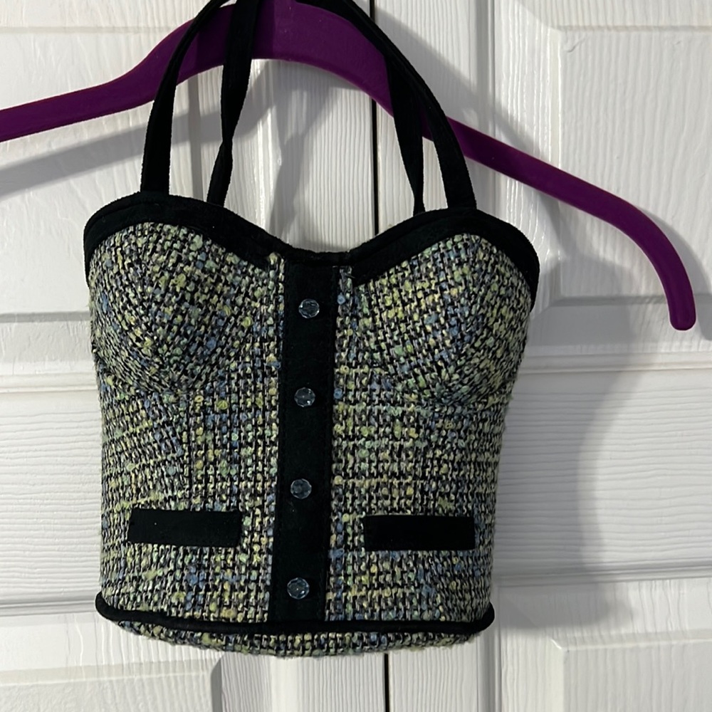 A bustier mini purse